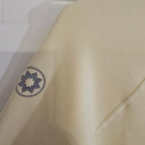 Nux Los Angeles Sleek Sweatshirt Yellow Medium Athleisure Sporty Relaxed Soft - Picture 6 of 6